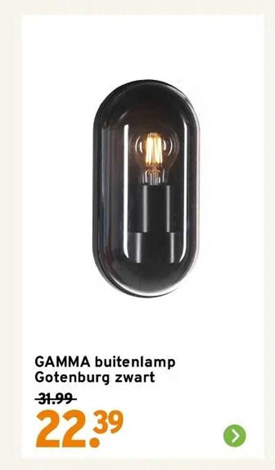 GAMMA buitenlamp Gotenburg zwart