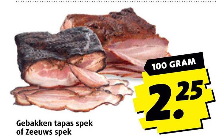 Gebakken tapas spek of Zeeuws spek