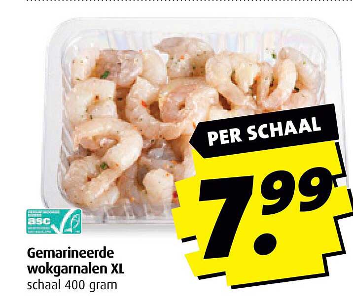 Gemarineerde wokgarnalen XL