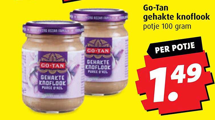 Go-Tan gehakte knoflook potje 100 gram