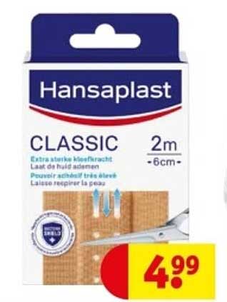 Hansaplast Classic 6cm x 2m