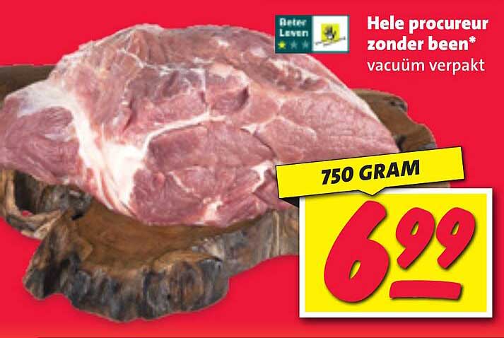 Hele procureur zonder been* vacuüm verpakt