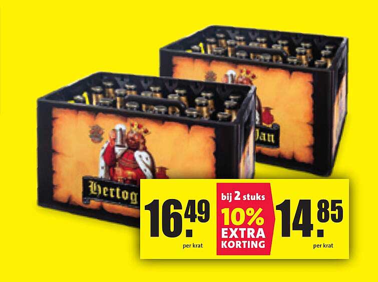 Hertog Jan Krat aanbieding