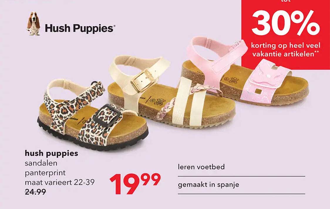 hush puppies sandalen panterprint