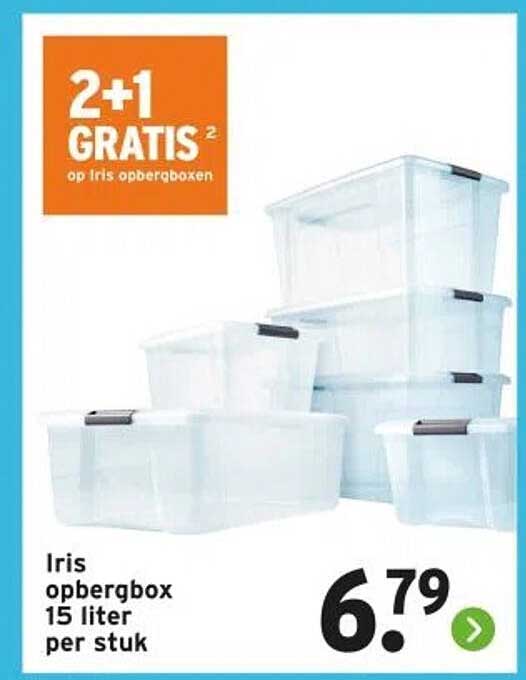 Iris opbergbox 15 liter per stuk
