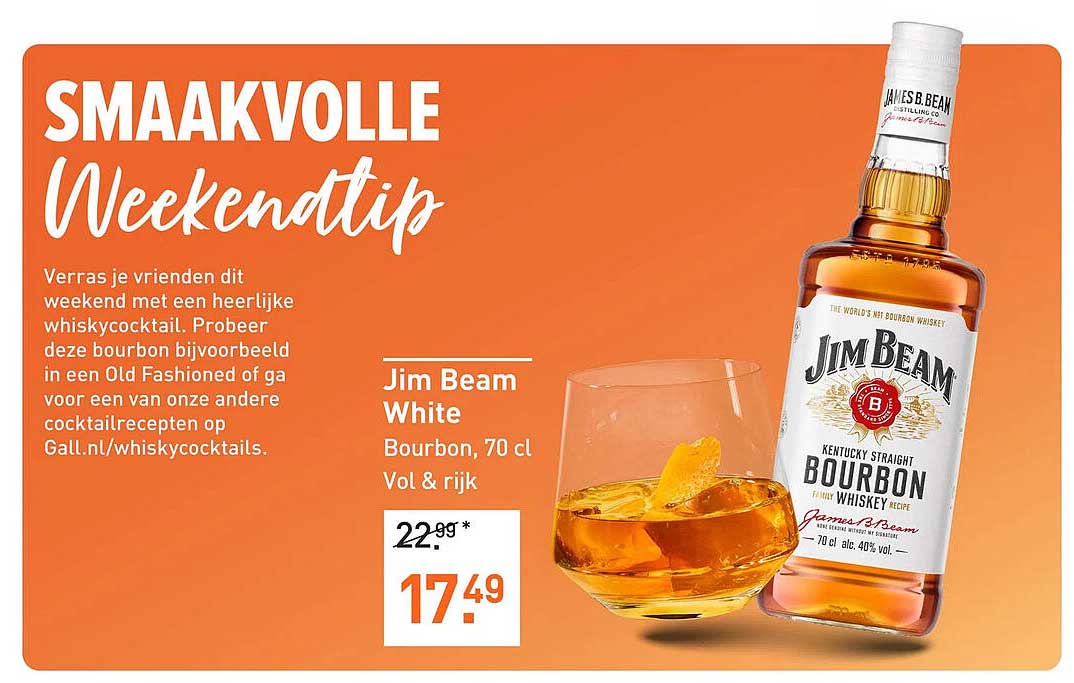 Jim Beam White Bourbon, 70 cl