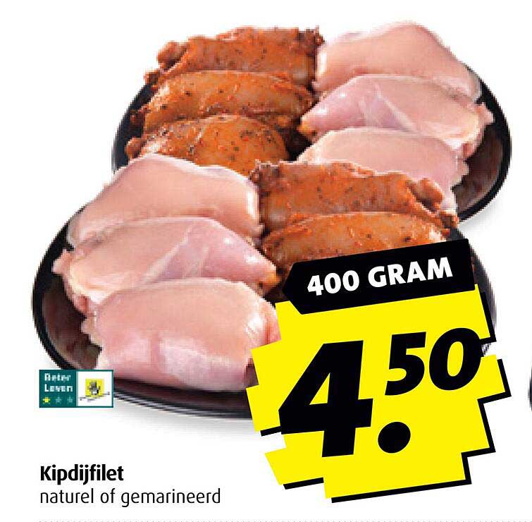 Kipdijfilet natuurlijk of gemarineerd