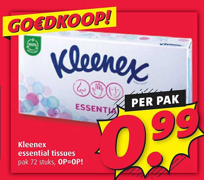 Kleenex essential tissues pak 72 stuks