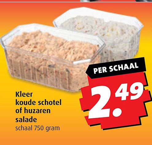 Kleer koude schotel of huzaren salade