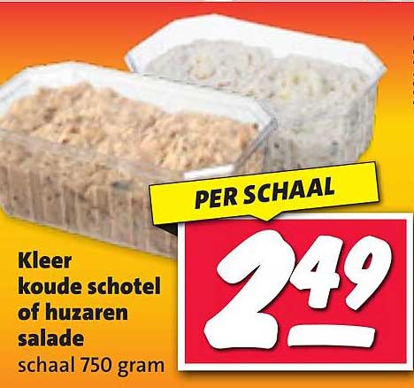 Kleer koude schotel of huzarensalade 750 gram