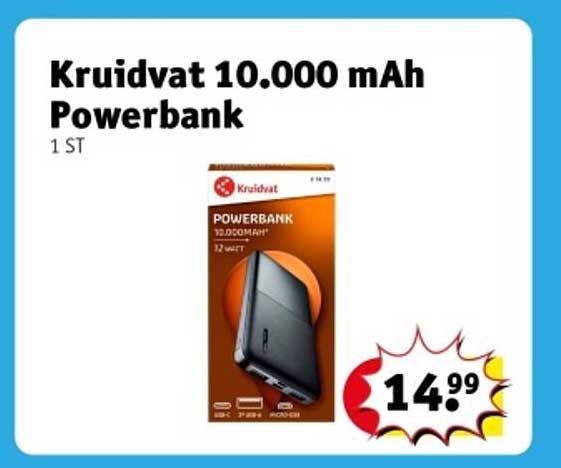 Kruidvat 10.000 mAh Powerbank