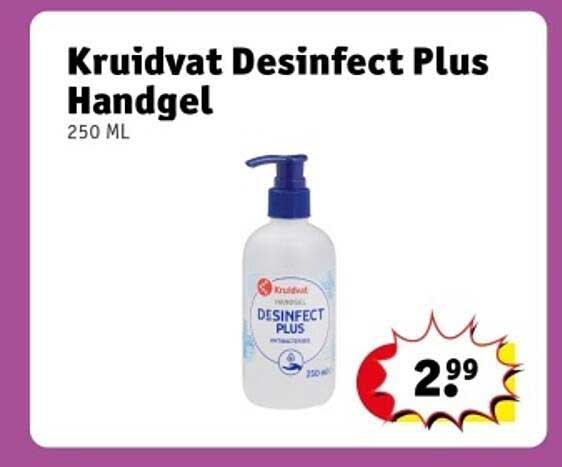 Kruidvat Desinfect Plus Handgel 250 ML