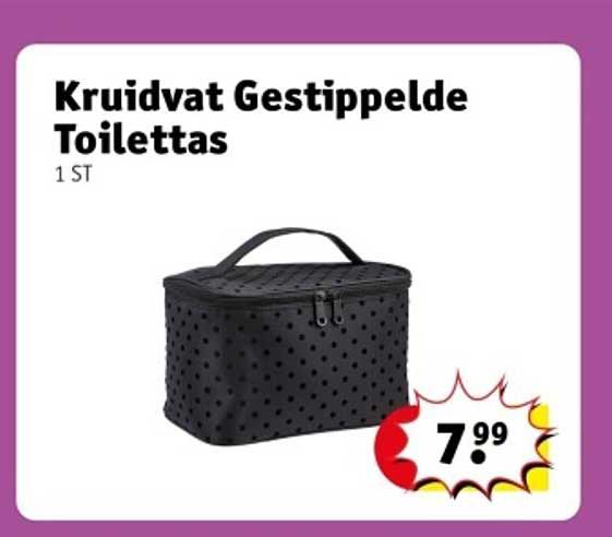 Kruidvat Gestippelde Toilettas 1 ST