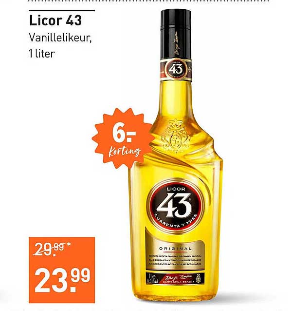 Licor 43 Vanillelikeur, 1 liter