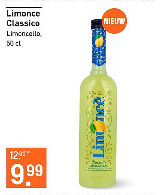 Limonce Classico Limoncello, 50 cl