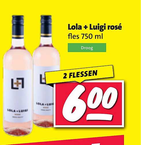 Lola + Luigi rosé fles 750 ml