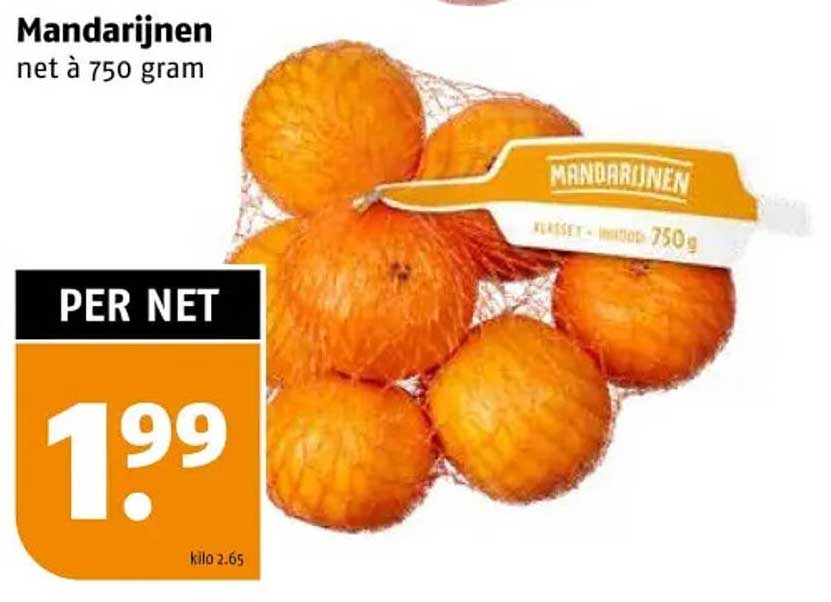 Mandarijnen net à 750 gram
