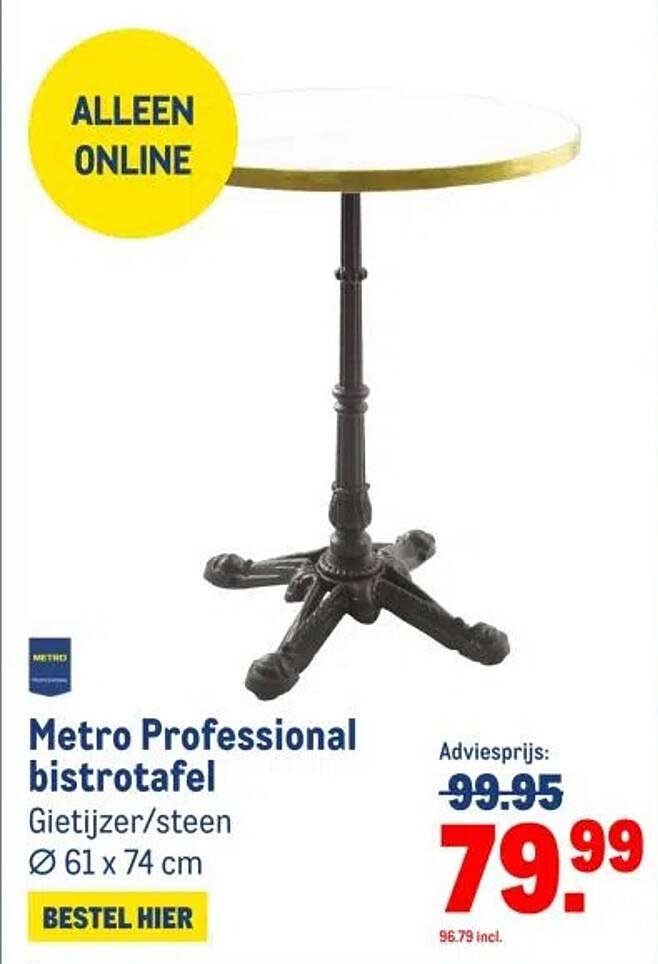 Metro Professional bistrotafel