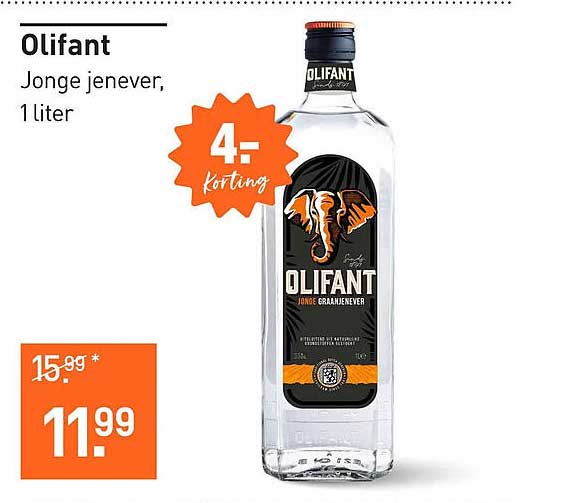 Olifant Jonge jenever, 1 liter