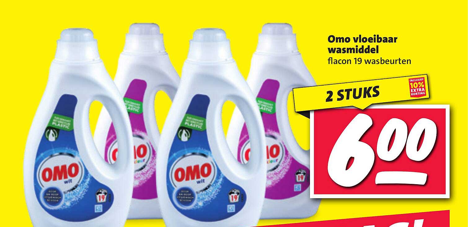 Omo vloeibaar wasmiddel flacon 19 wasbeurten