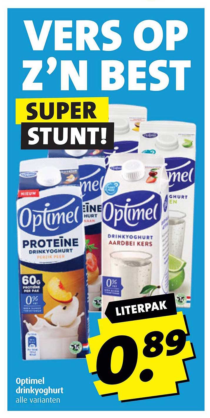 Optimaal drinkyoghurt alle varianten