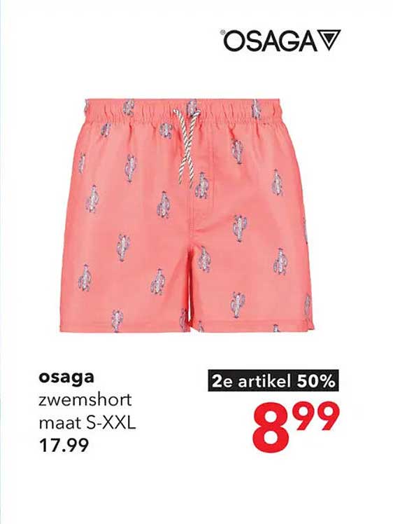 osaga zwems short maat S-XXL