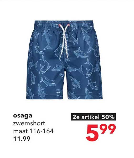 osaga zwemshort maat 116-164