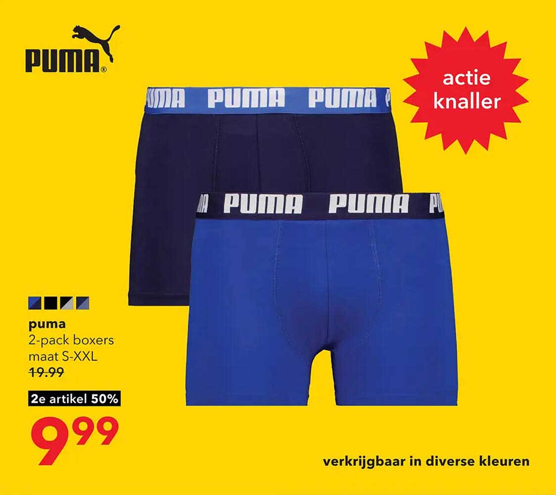 puma 2-pack boxers maat S-XXL