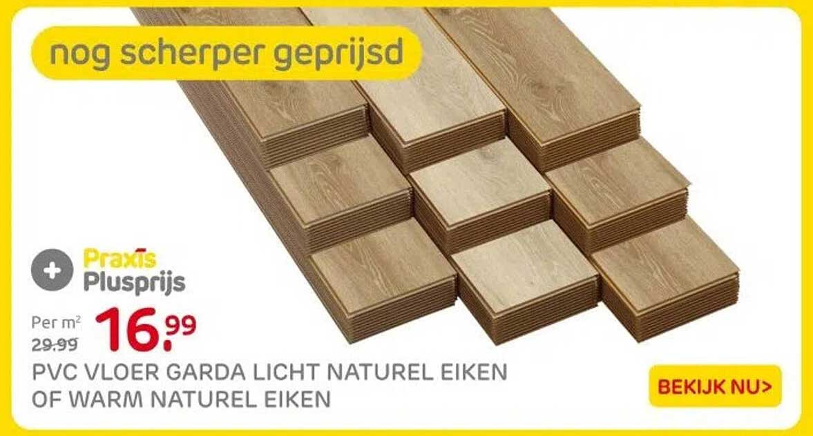 PVC VLOER GARDA LICHT NATUREL EIKEN OF WARM NATUREL EIKEN