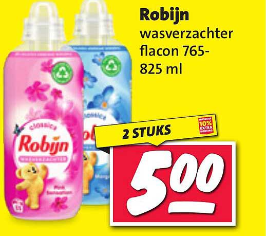 Robijn wasverzachter flacon 765-825 ml