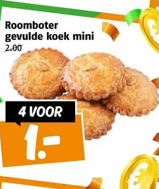Roomboter gevulde koek mini