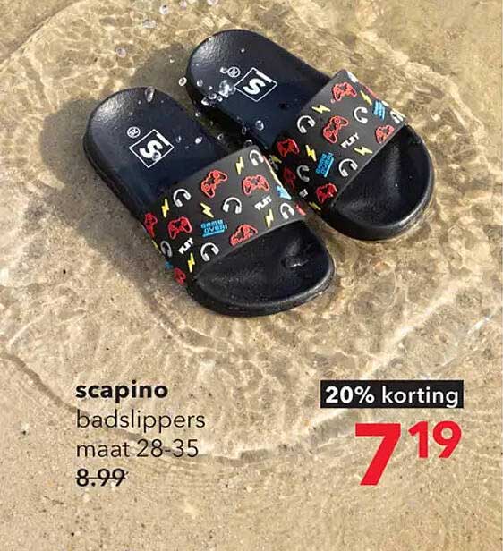 scapino badslippers maat 28-35