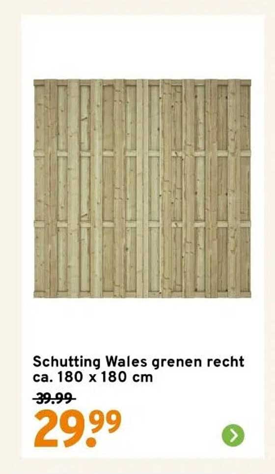 Schutting Wales grenen recht ca. 180 x 180 cm