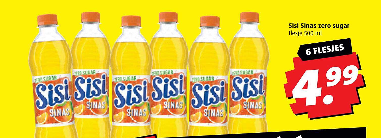 Sisi Sinas zero sugar flesje 500 ml