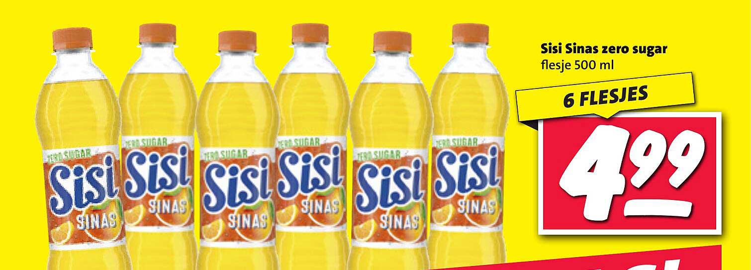 Sisi Sinas zero sugar flesje 500 ml
