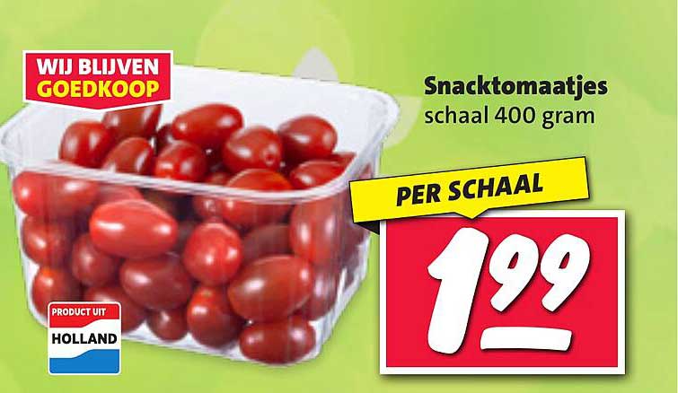 Snacktomaatjes schaal 400 gram