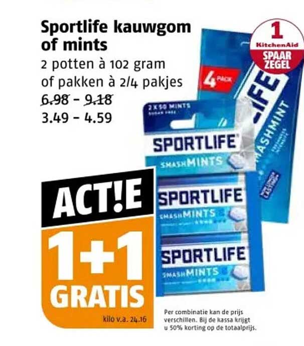 Sportlife kauwgom of mints