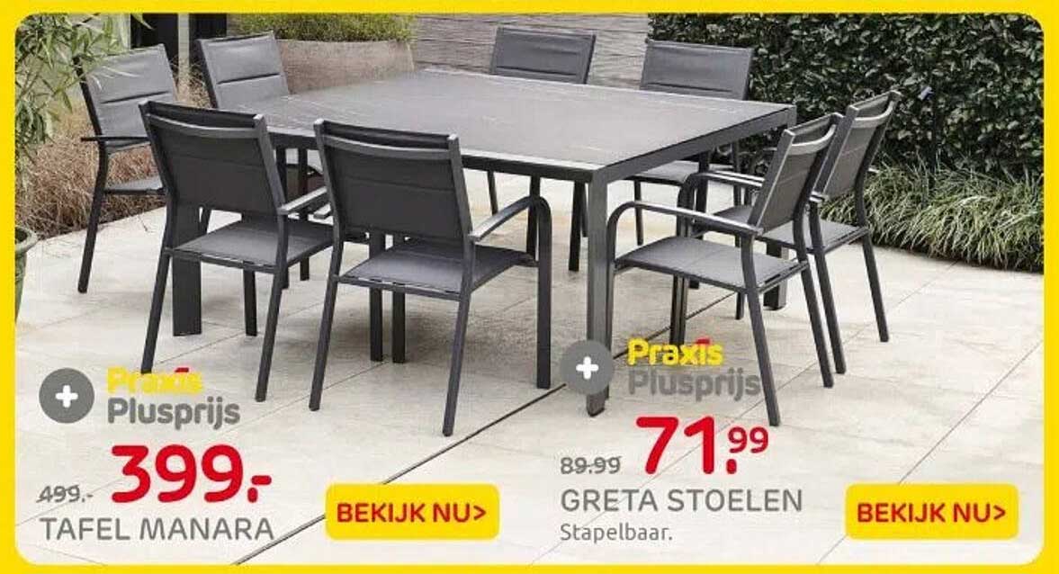 TAFEL MANARA & GRETA STOELEN