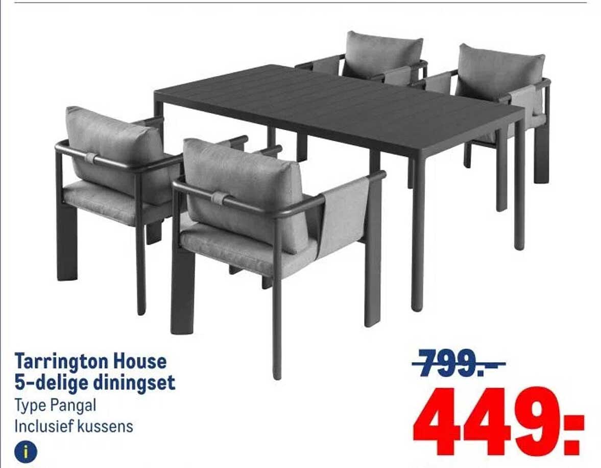 Tarrington House 5-delige diningset