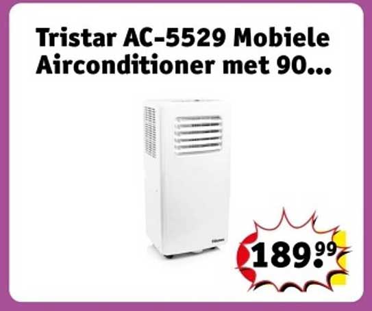 Tristar AC-5529 Mobiele Airconditioner met 90...