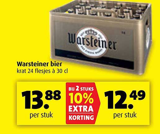 Wärsteiner bier krat 24 flesjes à 30 cl