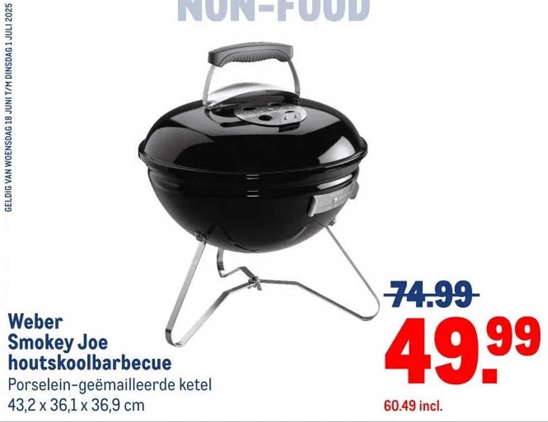 Weber Smokey Joe houtskoolbarbecue