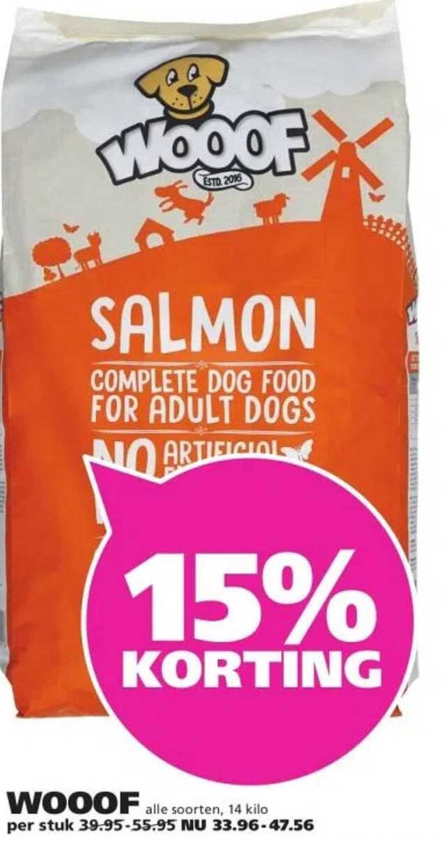 WOOOF Salmon - Complete Dog Food for Adult Dogs
