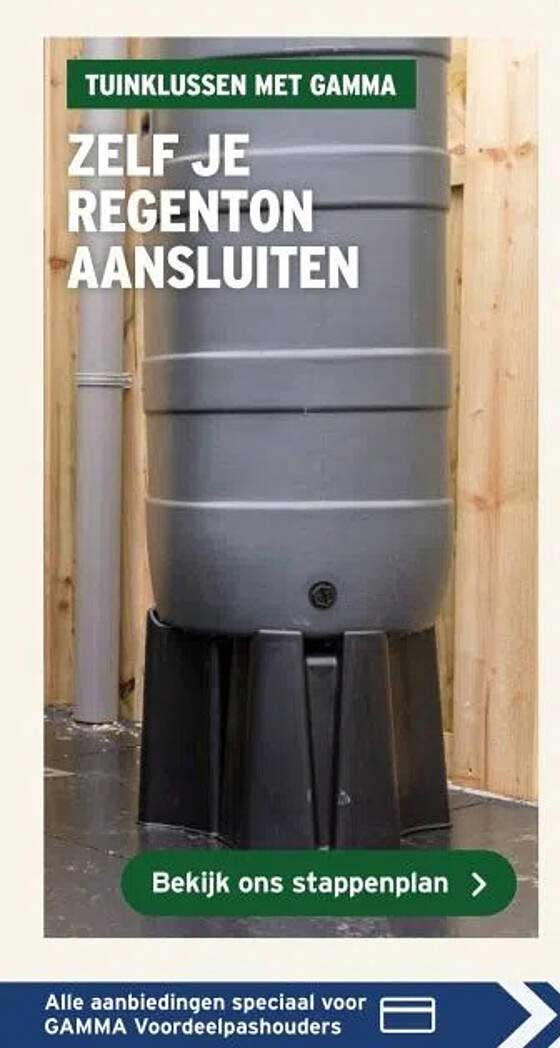 Zelf je regenton aansluiten