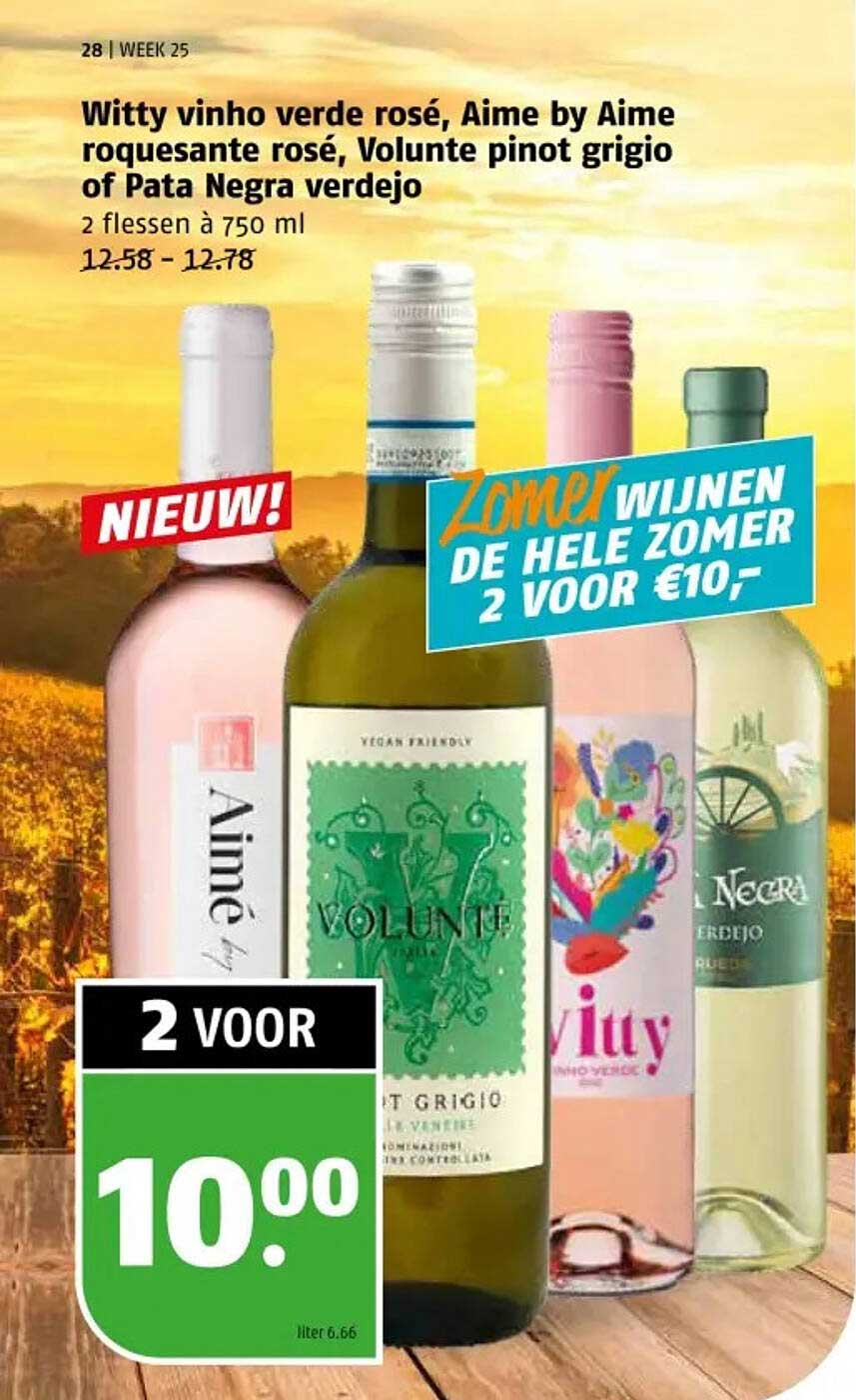Zomer wijnen: De hele zomer 2 voor €10,-