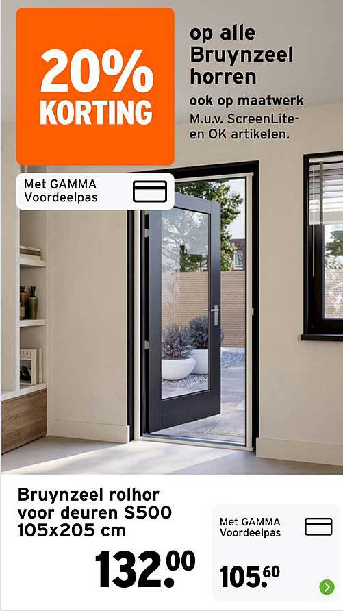 20% KORTING op alle Bruynzeel horren