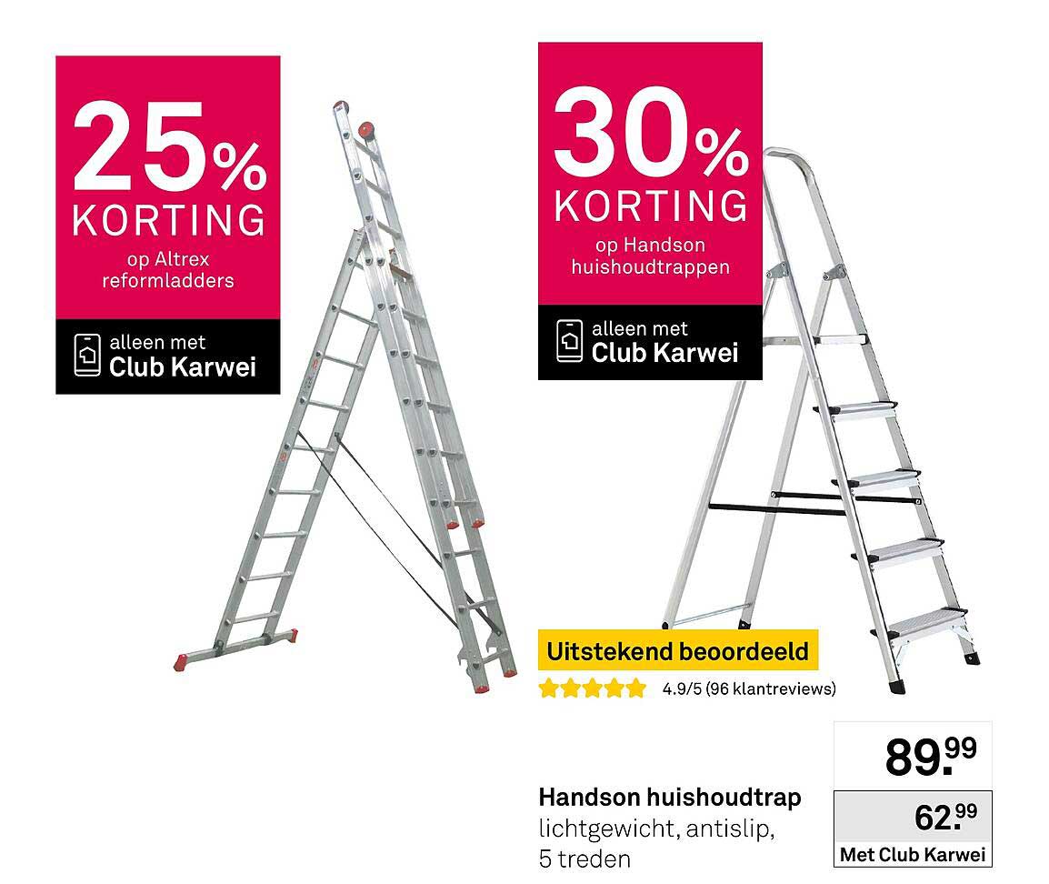 25% KORTING op Altrex reformladders