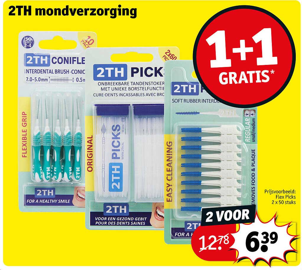 2TH mondverzorging 1+1 GRATIS