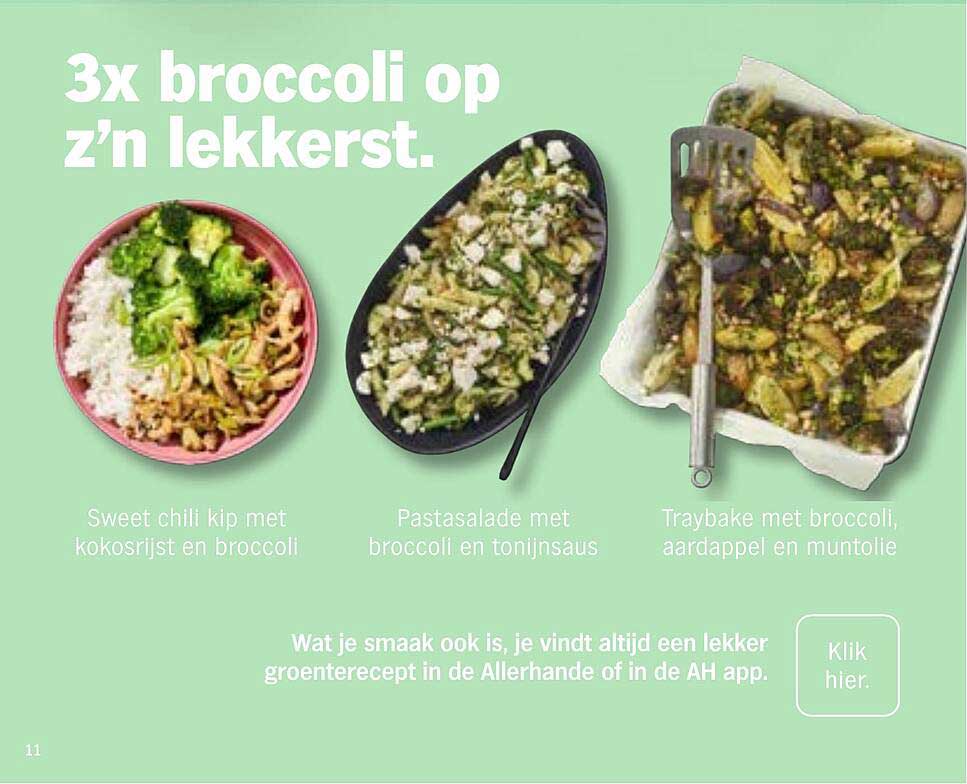 3x broccoli op z’n lekkerst.