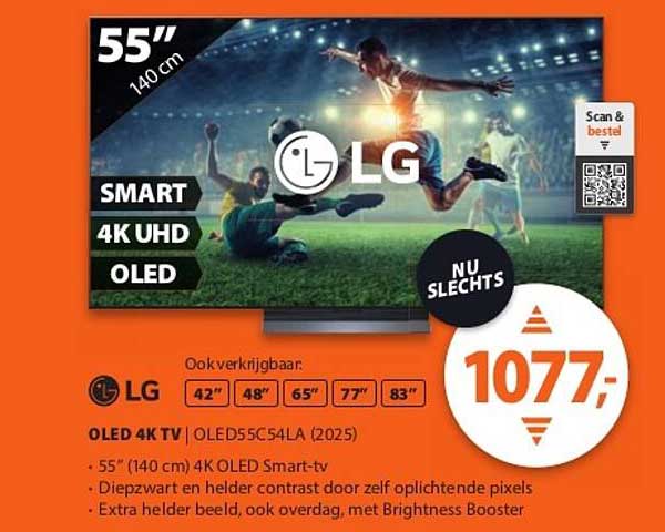 55" 140 cm SMART 4K UHD OLED